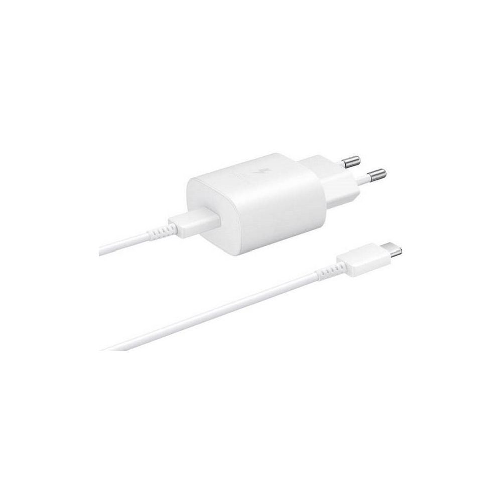 Chargeur Secteur Samsung Ultra Rapide 25w Blanc + Cable