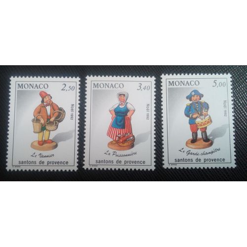 Timbre Monaco Y T 1846 A 1848 Série: Noël : Nativités (Santon) De Provence 1992 ( 160906 )