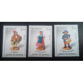 Timbre Monaco Y T 1846 A 1848 Série: Noël : Nativités (Santon) De Provence 1992 ( 160906 )