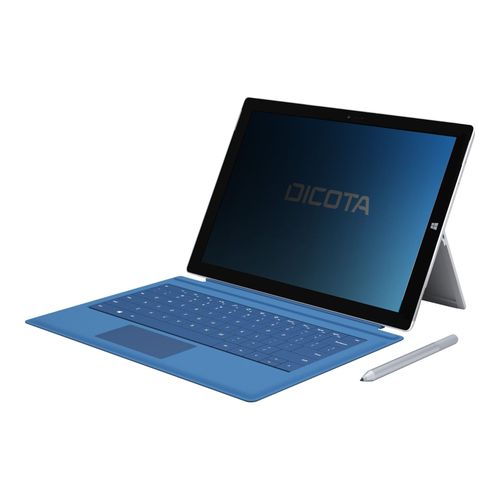 DICOTA - Filtre de confidentialité de PC tablette - à double sens - adhésif - noir - pour Microsoft Surface Pro 3