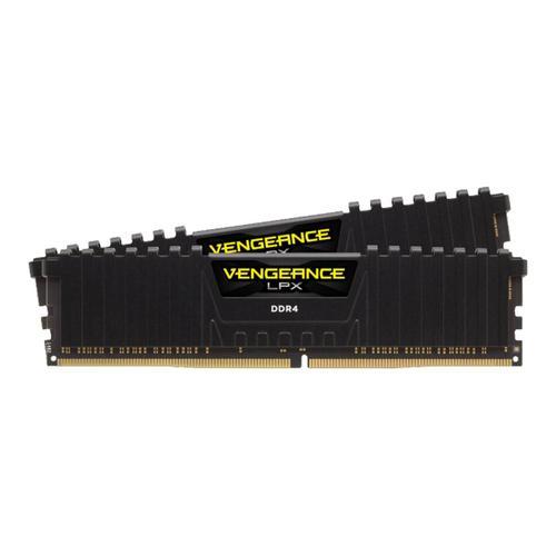 CORSAIR Vengeance LPX - DDR4 - kit - 16 Go: 2 x 8 Go - DIMM 288 broches - 3200 MHz / PC4-25600 - CL16 - 1.35 V - mémoire sans tampon - non ECC - noir