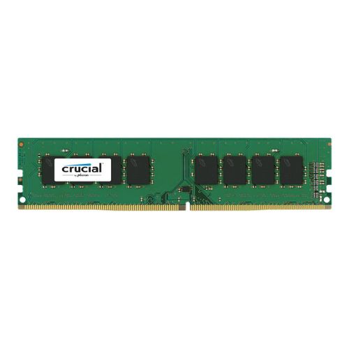 Crucial - DDR4 - module - 4 Go - DIMM 288 broches - 2400 MHz / PC4-19200 - CL17 - 1.2 V - mémoire sans tampon - non ECC