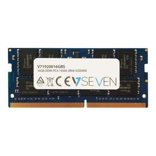 V7 - DDR4 - module - 16 Go - SO DIMM 260 broches - 2400 MHz / PC4-19200 - CL17 - 1.2 V - mémoire sans tampon - non ECC