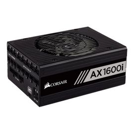 CORSAIR AX1600i - Alimentation électrique (interne) - ATX12V 2.4/ EPS12V 2.92 - 80 PLUS Titanium - CA 100-240 V - 1600 Watt - Europe