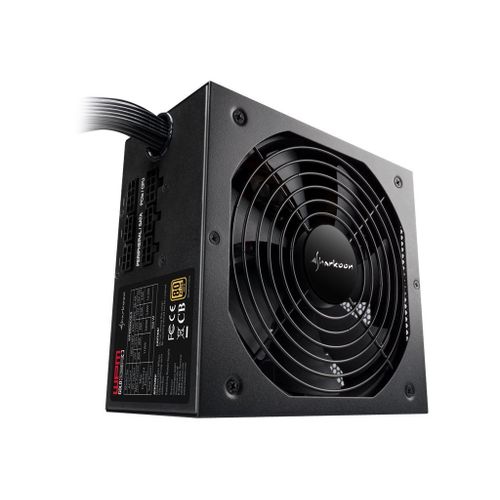 Sharkoon WPM Gold ZERO 550 - Alimentation électrique (interne) - ATX12V 2.3 - 80 PLUS Gold - CA 100-240 V - 550 Watt - PFC active - noir