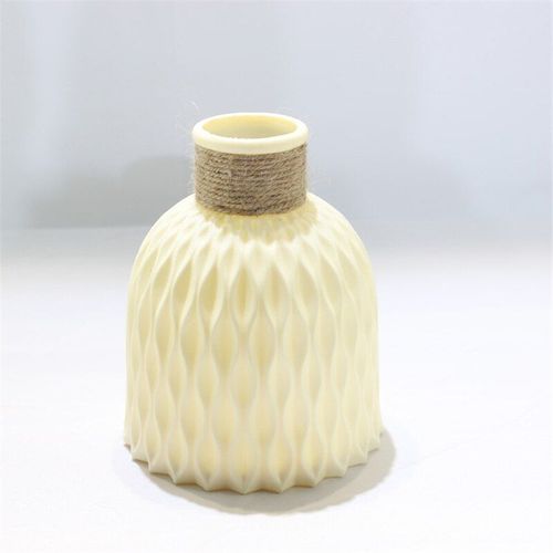 beige - Vase à fleurs Imitation céramique, Arrangement de fleurs pour la maison, Style nordique, décoration pour la maison
