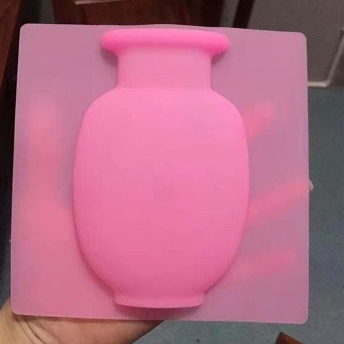 1pc rose - Vase À Fleurs Magique En Silicone Auto-adhésif Réutilisable, Pot À Fleurs Mural Autocollant Pour Décor De Réfrigérateur De Fenêtre De Maison