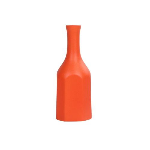 Orange 1 - Vase à fleurs moderne en céramique, Vase personnalisé pour fleurs artificielles, couleur Morandi Orange bleu jaune style nordique