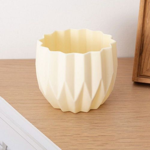 C vase beige - Vase à fleurs nordique Anti céramique, Vase en plastique moderne, en forme de rotin, simplicité incassable, Arrangement de panier pour décorations de maison