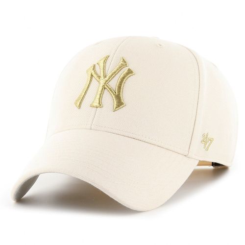 47 Brand Snapback Cap Mlb Metallic New York Yankees Natural