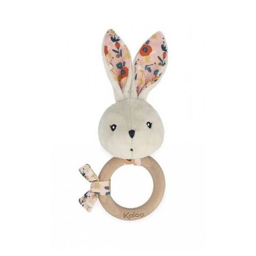 K'doux Hochet Lapin Coquelicot