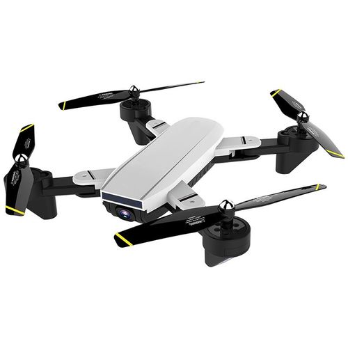 Drone Caméra 4k Wifi App Android Et Iphone Ios Trajectoire Programmable Blanc Yonis-Yonis