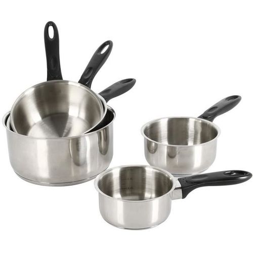 Crealys 501534 Set De 5 Casseroles Inox Induction