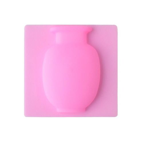 Rose - Vase de fleur magique en Silicone à montage mural, Pot de fleur auto adhésif suspendu, décoratif et réutilisable, pour la maison