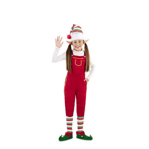 Déguisement D'elfe Rouge Avec Chapeau Pour Enfant