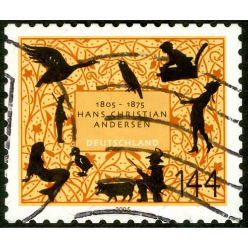 Timbre Oblitéré Deutschland, 1805-1875 Hans Christian Andersen, 2005, 144