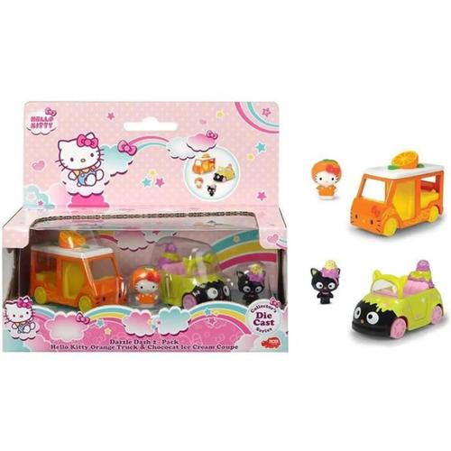 Dickie Toys - Lot De 2 Figurines Et Véhicule "Hello Kitty"