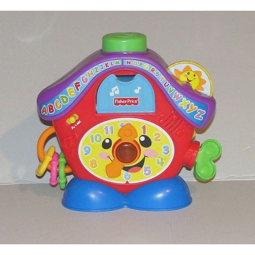 Maison D'activites Alphabet Horloge Educatif Musicale Fisher Price