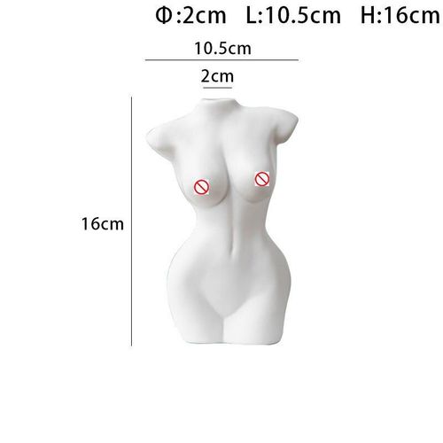 Vase en forme de fesse nue en résine pour décoration,objet créatif fait à la main, accessoire artisanal pour maison, style moderne, pot pour arrangement de fleurs