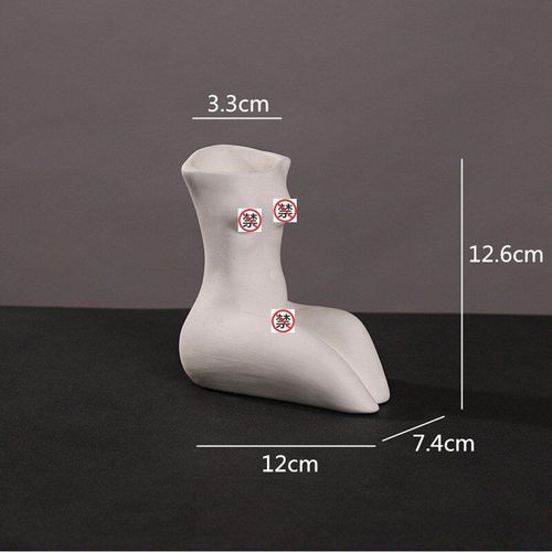 Vase en forme de fesse nue en résine pour décoration,objet créatif fait à la main, accessoire artisanal pour maison, style moderne, pot pour arrangement de fleurs
