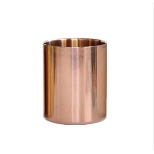 Or rose - Vase en laiton doré, décoration de maison, Vases en acier inoxydable pour fleurs, conteneur de stockage, organisateur porte stylo, tasse bureau Pots de fleurs