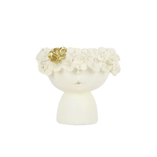 Beige-s - Vase en résine Style européen, décoration de maison, Pot de fleur, Sculpture, Statue, porte brosse de maquillage, boîte de rangement, artisanat de bureau