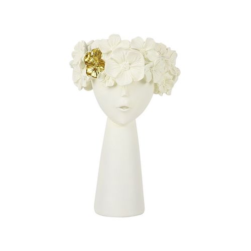Beige-l - Vase en résine Style européen, décoration de maison, Pot de fleur, Sculpture, Statue, porte brosse de maquillage, boîte de rangement, artisanat de bureau