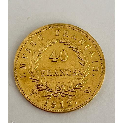 40 Francs Or Napoléon 1812 