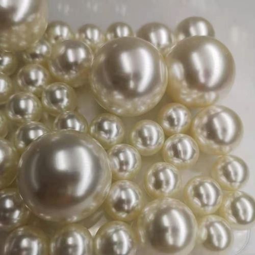 Beige - Vase flottant de perles sans trous, plusieurs couleurs, décoration de Table de mariage, comprend des Gels'eau transparents Va