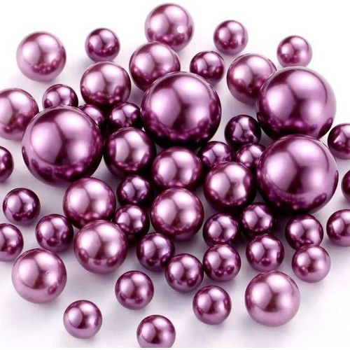 Violet - Vase flottant de perles sans trous, plusieurs couleurs, décoration de Table de mariage, comprend des Gels'eau transparents Va