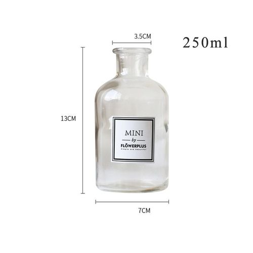 mini 250 ml - Vase Moderne Vase De Table En Verre, Pour Décoration De Maison, Design Nordique Européen, Pour Fleurs, Art, Décoration De Salon
