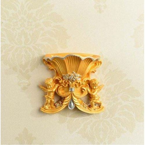 Vase Mural ange en résine européenne, ancien Pot de fleur Mural, décoration artisanale, pour la maison, salon, panier autocollant