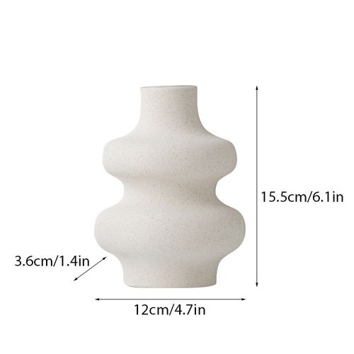 Beige 2 - Vase Nordique En Céramique Beige, Pot De Plantes, Décoration Pour La Maison, Arrangement De Fleurs, Jardin, Salon, Bureau, Artisanat De Décoration