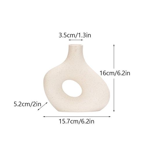 S - Vase nordique en céramique mat pour Pampas, fleurs séchées, décoration de maison, salon Zen, bureau, Table, salle de bain, cadeau de décoration