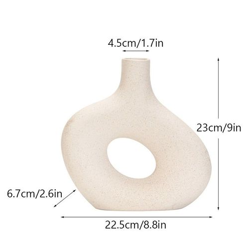 L - Vase nordique en céramique mat pour Pampas, fleurs séchées, décoration de maison, salon Zen, bureau, Table, salle de bain, cadeau de décoration