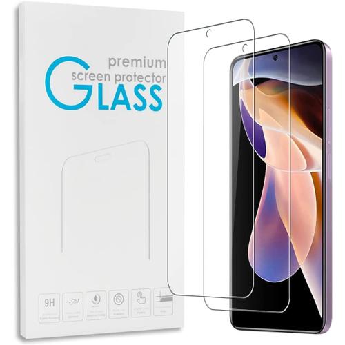 Film De Protection D'écran Compatible Avec Xiaomi Redmi Note 11 Pro 11 Pro Max 5g 6,67 - Lot De 2 Verre Trempé Ultra Fin Film De Protection Adapté Résistant Aux Rayures