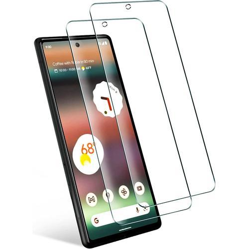 Verre Trempé Compatible Avec Google Pixel 6a Film Protection Ecran Dureté 9h Sans Bulles Anti Rayures Vitre Protecteur D'écran Lot De 2