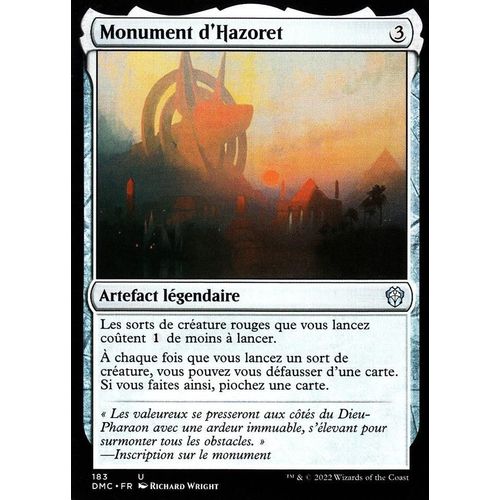 Monument D' Hazoret - Magic - Deck Commander Dominaria Uni - U - 183