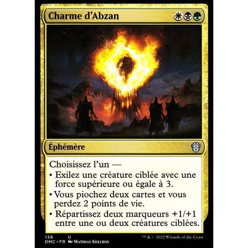 Charme D' Abzan - Magic - Deck Commander Dominaria Uni - U - 138