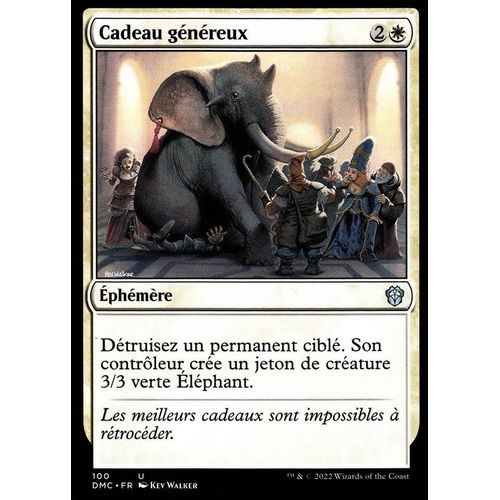 Cadeau Généreux - Magic - Deck Commander Dominaria Uni - U - 100