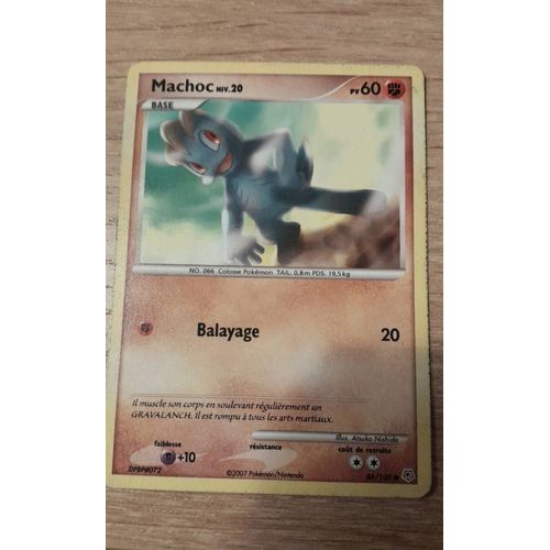 Carte Pokemon Machoc 86/130 Niv 20 Pv 60