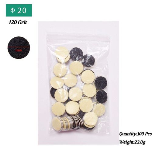 20 Mm - 100 Pièces/Sac Râpe À Pied Pédicure Lime À Pied Professionnel Callus Dur Peau Morte Pédicure Remplaçable Dissolvant De Papier De Verre Outils De Soin Des Pieds 