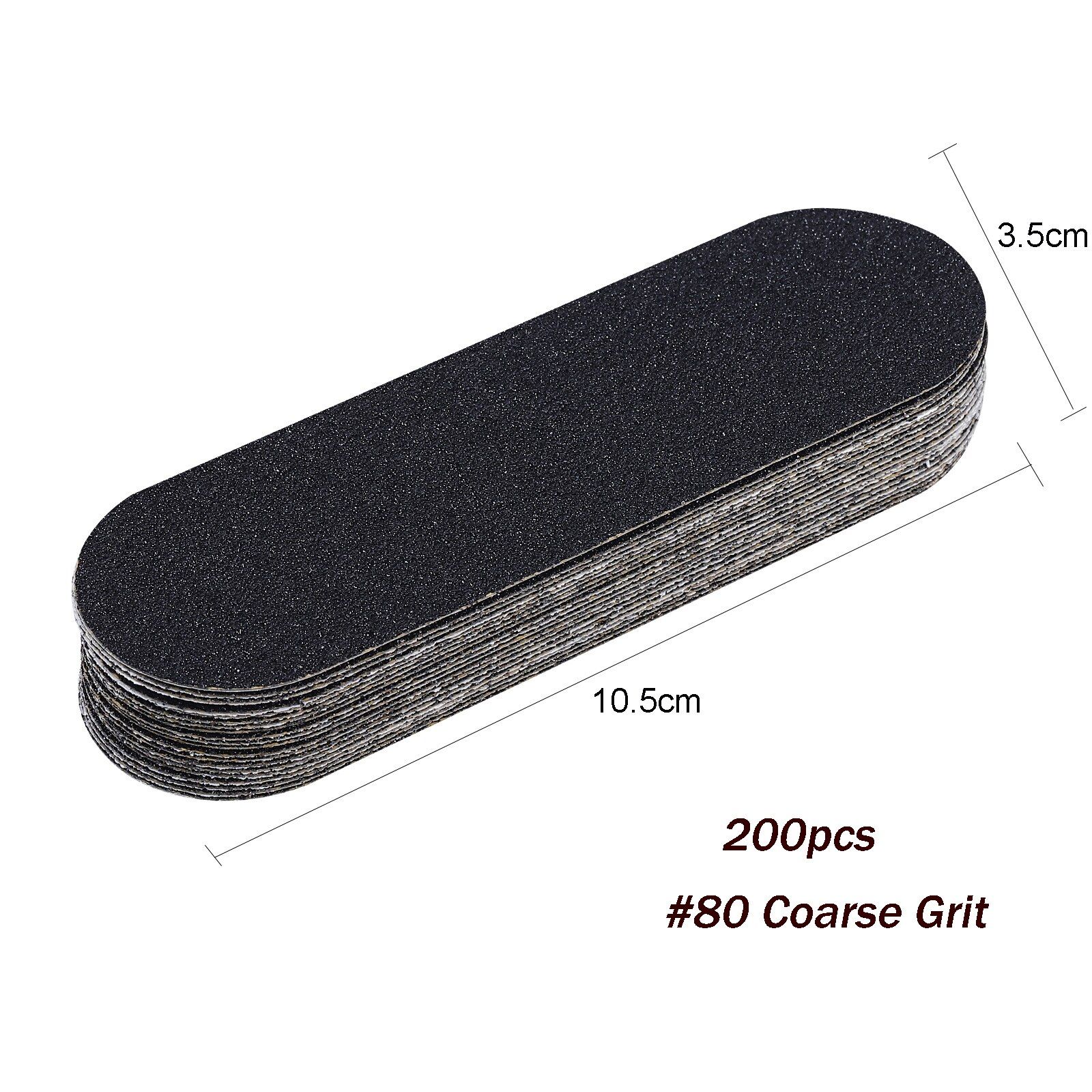 200pcs Grit 80 - 1 Ensemble De Limes De Pdicure, Remplaceme...