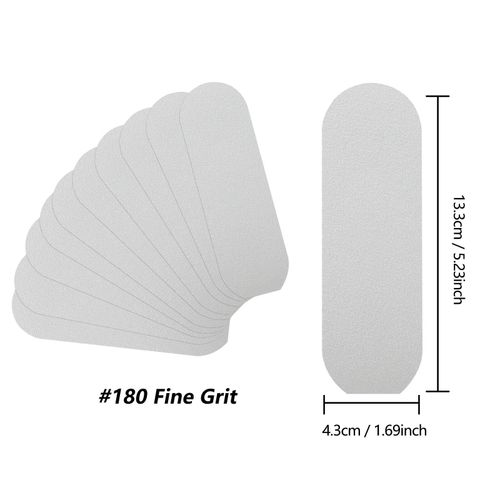 180 Grit Blanc 50pcs - Ensemble De Limes Tampons De Remplacement Des Pieds, Pour Soins Des Pieds, Massage, Salon, Dissolvant De Peau Dure, Pédicure, Pédicure, Pédicure, Chiffon De Ponçage, Vente En Gros 