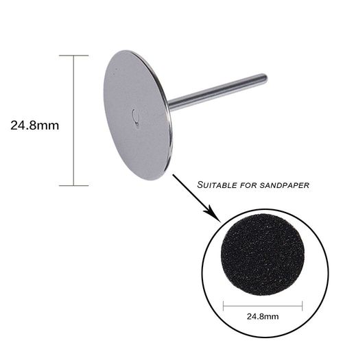 1 X Arbre Métallique - Lime De Pédicure Double Face En Acier Inoxydable, Avec Papier De Ponçage À Sec, Dissolvant De Peau Dure, Soins Des Pieds, Outils De Soins De Pédicure 