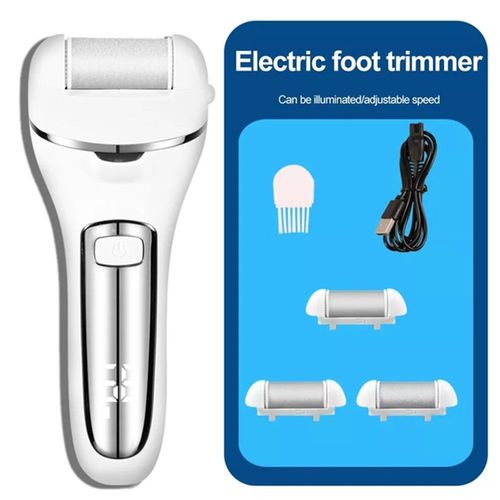 Blanche - Lime Électrique Professionnelle Pour Les Pieds, Dissolvant De Callosités Et De Peaux Mortes Et Dures, Outil De Soins Pour Pédicure, Meulage Des Talons 