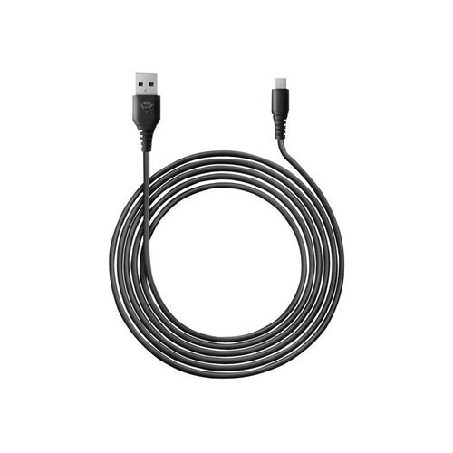 Trust Gxt 226 - Câble Usb - Usb (M) Pour 24 Pin Usb-C (M) - Usb 2.0 - 5 V - 3 A - 3 M - Pour Sony Playstation 5