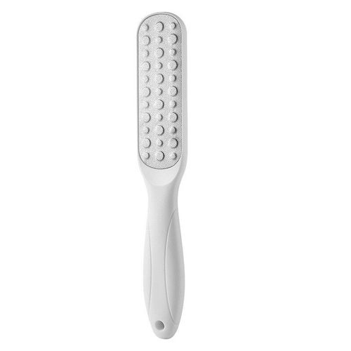 Blanche - Outil De Pédicure Double Face En Acier Inoxydable, Callosités Pour Les Pieds, Lime, Brosse De Gommage, Dissolvant De Cuticules, Exfoliation Du Talon, Accessoires De Soins 