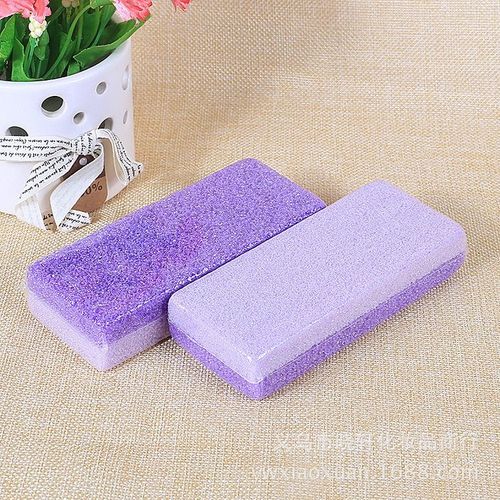 Prune - Outil De Ponçage Des Pieds En Pu, Pédicure, Pierre Ponce, Antidérapant, Dissolvant De Callosités, Lime Râpe Portable Violette, Soins Des Pieds, 1 Pièces, Livraison Directe 