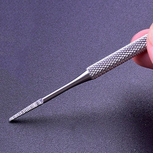 Argent - Outils De Manucure Professionnels, Double Acier Inoxydable, Polissage Des Ongles, Élimine La Saleté Des Pieds Et Des Mains 
